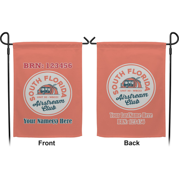 South Florida Airstream Club Logo Garden Flag - Double Sided Front and Back