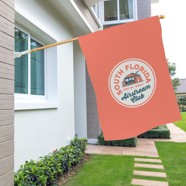 South Florida Airstream Club Logo House Flags - Single Sided - LIFESTYLE