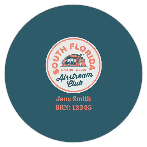 South Florida Airstream Club Logo Icing Circle - Large - Single