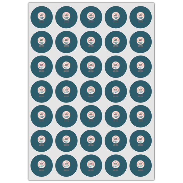 South Florida Airstream Club Logo Icing Circle - XSmall - Set of 35