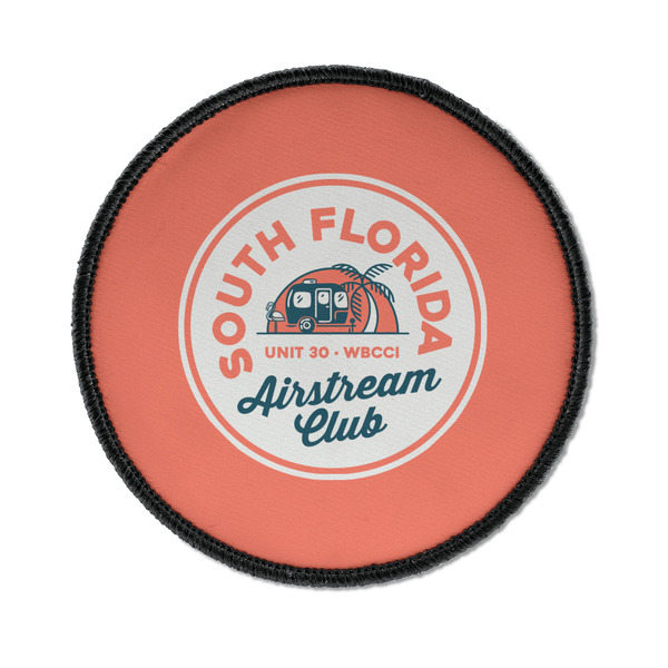 South Florida Airstream Club Logo Iron On Patch - Round - Front