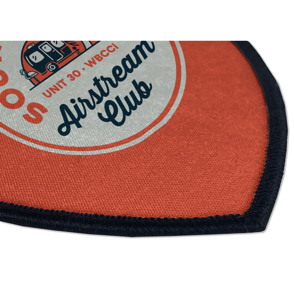South Florida Airstream Club Logo Iron On Patch - Shield - Style B - Closeup