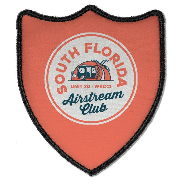 South Florida Airstream Club Logo Iron On Patch - Shield - Style B - Front