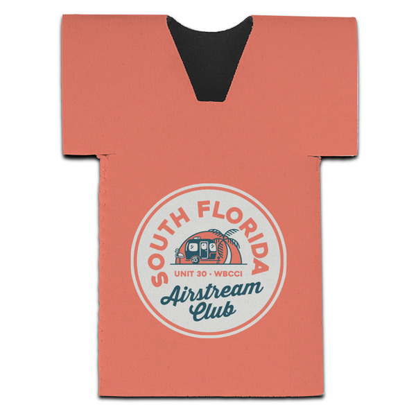 South Florida Airstream Club Logo Jersey Bottle Cooler - Set of 4 - FRONT (flat)