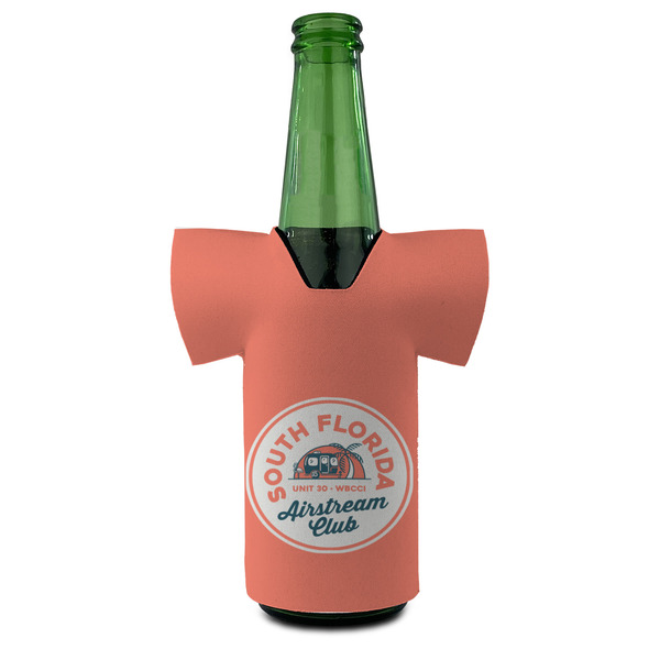 South Florida Airstream Club Logo Jersey Bottle Cooler - Set of 4 - FRONT (on bottle)