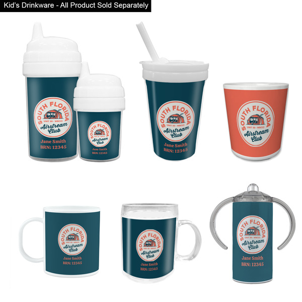 South Florida Airstream Club Logo Kid's Drinkware - Customized & Personalized