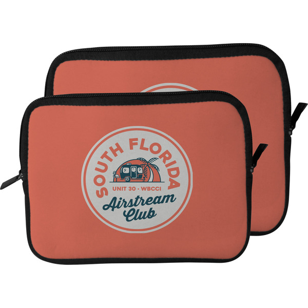 South Florida Airstream Club Logo Laptop Sleeve (Size Comparison)