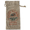 South Florida Airstream Club Logo Burlap Gift Bag - Large - Single-Sided