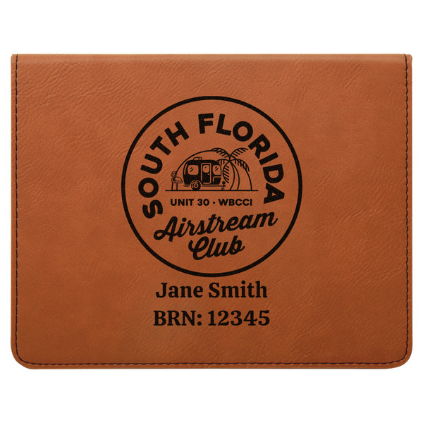 South Florida Airstream Club Logo Leatherette 4-Piece Wine Tool Set Flat