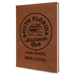 South Florida Airstream Club Logo Leatherette Journal - Large - Single-Sided