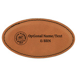 South Florida Airstream Club Logo Leatherette Oval Name Badge with Magnet