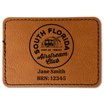 South Florida Airstream Club Logo Faux Leather Iron On Patch - Rectangle