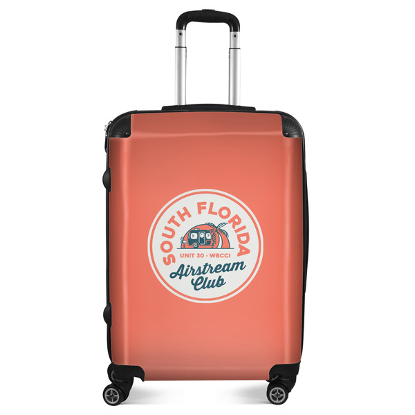 Custom South Florida Airstream Club Logo Suitcase - 24" Medium - Checked