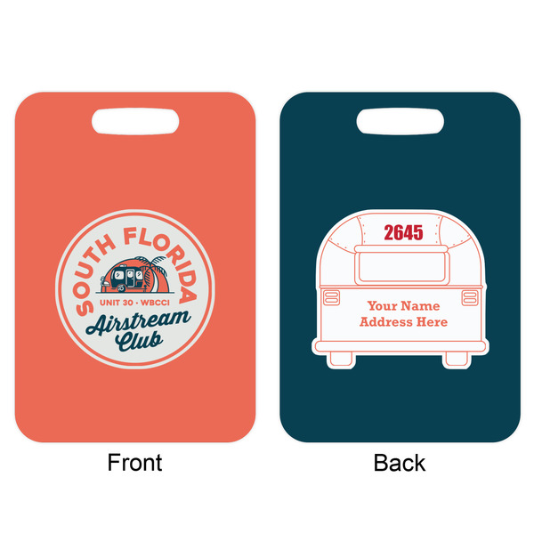 South Florida Airstream Club Logo Metal Luggage Tag - Approval