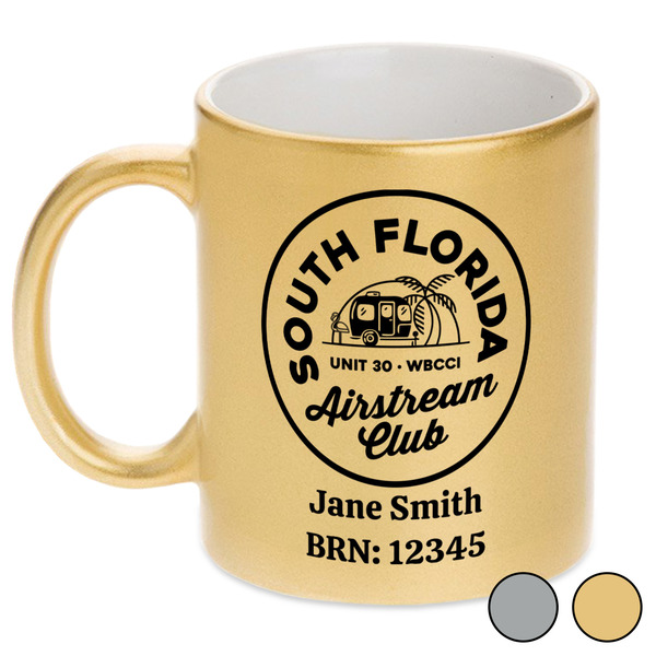 South Florida Airstream Club Logo Metallic Mugs - Swatches