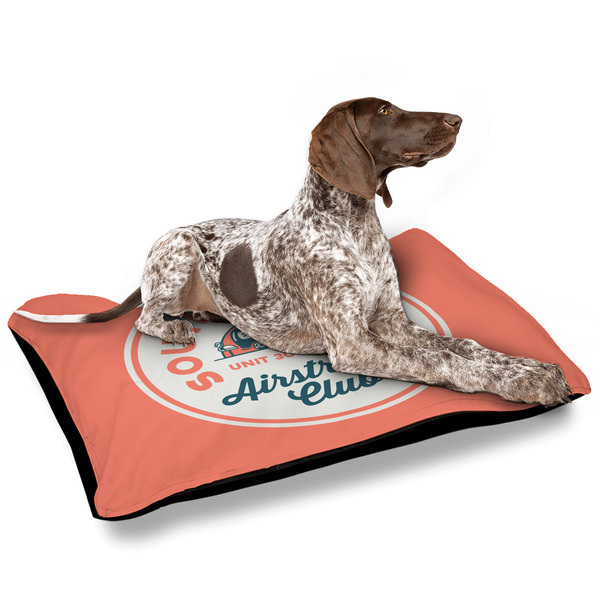 South Florida Airstream Club Logo Outdoor Dog Beds - Large - IN CONTEXT