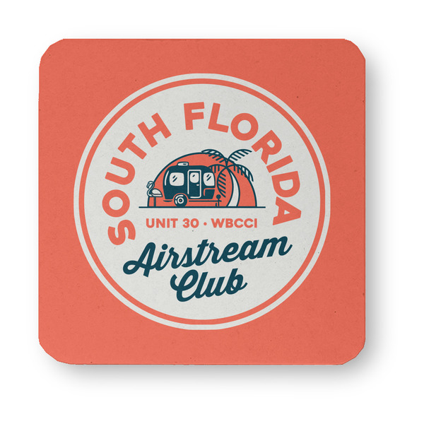 South Florida Airstream Club Logo Paper Coasters - Approval