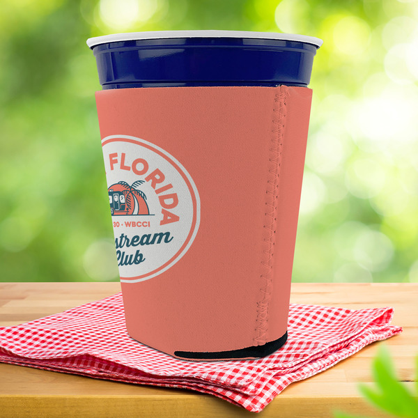 South Florida Airstream Club Logo Party Cup Sleeves - with bottom - Lifestyle