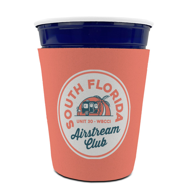 South Florida Airstream Club Logo Party Cup Sleeves - without bottom - Front (On Cup)