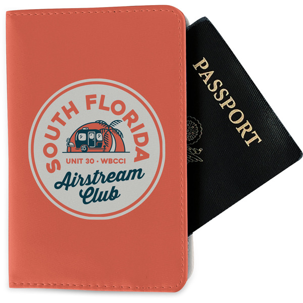 Custom South Florida Airstream Club Logo Passport Holder - Fabric