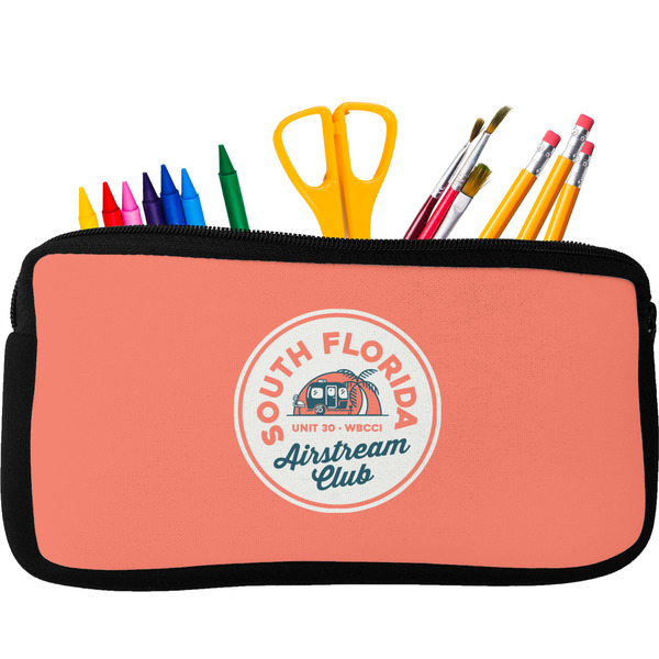 Custom South Florida Airstream Club Logo Neoprene Pencil Case