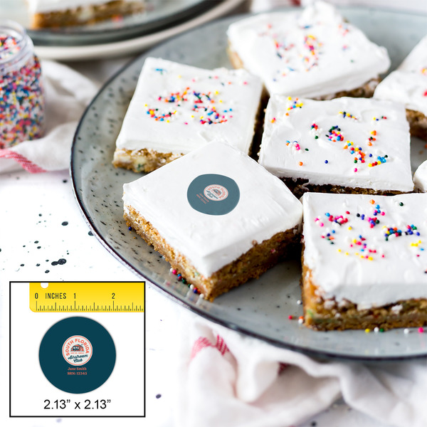 South Florida Airstream Club Logo Printed Icing Circle - Small - In Context