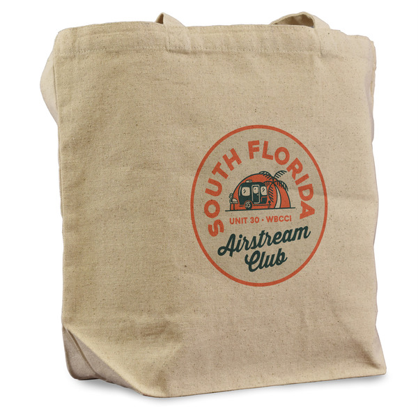 Custom South Florida Airstream Club Logo Reusable Cotton Grocery Bag