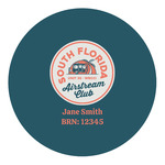 South Florida Airstream Club Logo Round Decal
