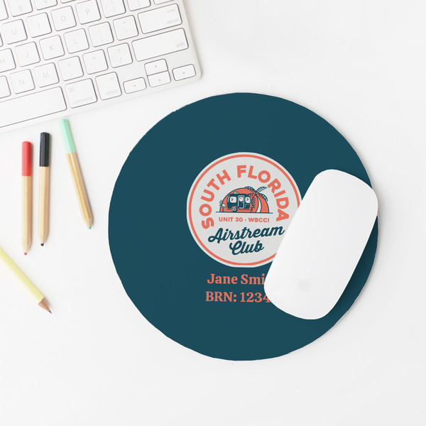 South Florida Airstream Club Logo Round Mousepad - LIFESTYLE 2