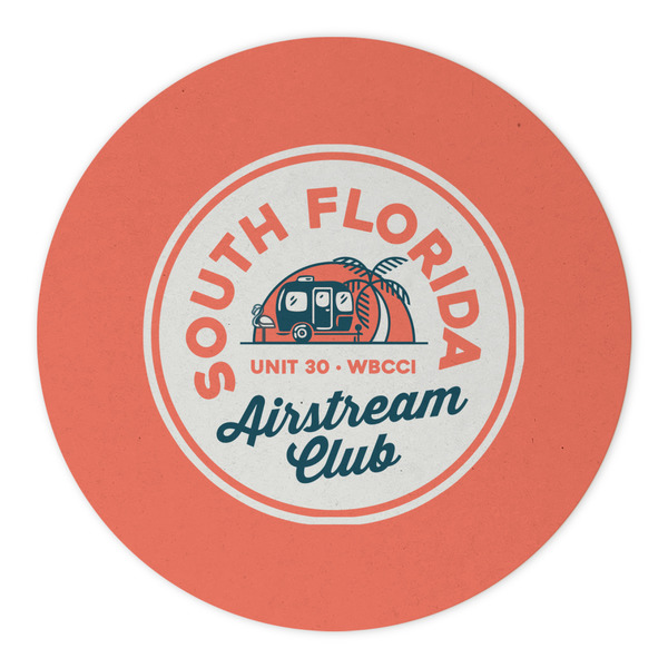 South Florida Airstream Club Logo Round Paper Coaster - Approval
