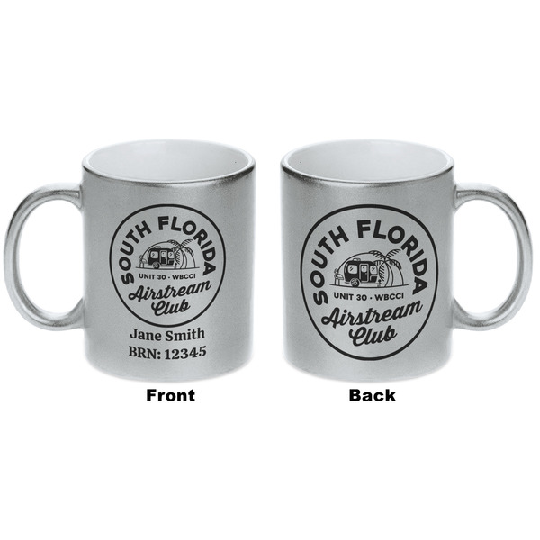 South Florida Airstream Club Logo Silver Mug - Approval