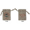 South Florida Airstream Club Logo Burlap Gift Bag - Small - Double-Sided