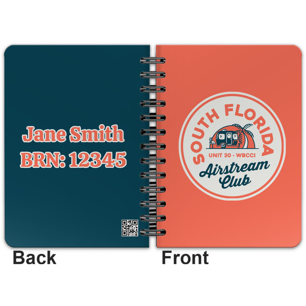 South Florida Airstream Club Logo Spiral Journal 5 x 7 - Apvl