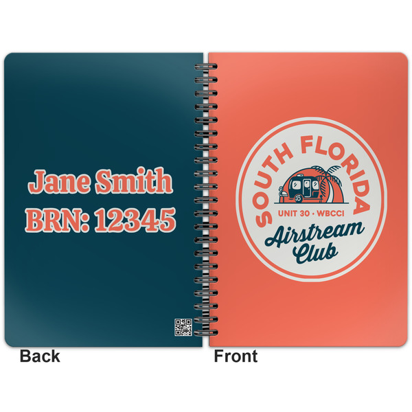 South Florida Airstream Club Logo Spiral Journal 7 x 10 - Apvl