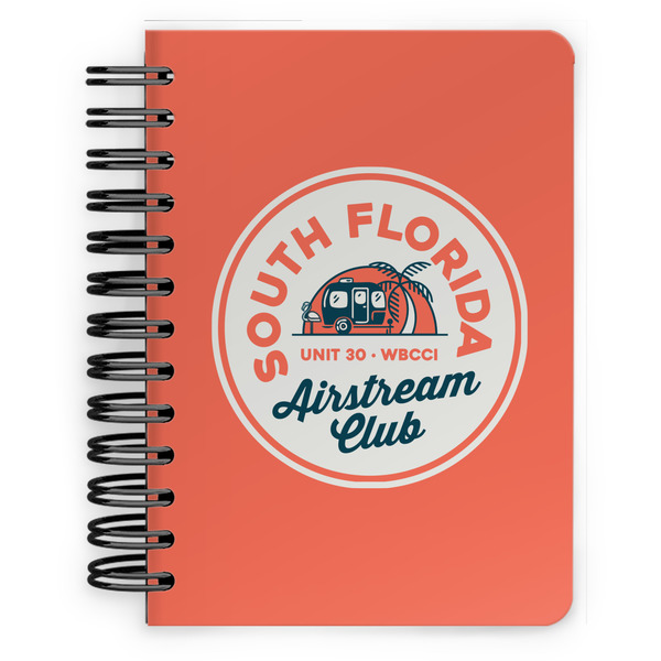 Custom South Florida Airstream Club Logo Spiral Notebook - 5" x 7"