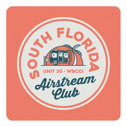 South Florida Airstream Club Logo Square Decal