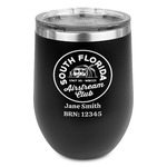 South Florida Airstream Club Logo Stemless Stainless Steel Wine Tumbler - Black - Double-Sided