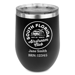 South Florida Airstream Club Logo Stemless Stainless Steel Wine Tumbler