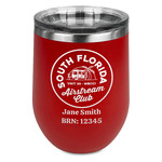 South Florida Airstream Club Logo Stemless Stainless Steel Wine Tumbler - Red - Single-Sided