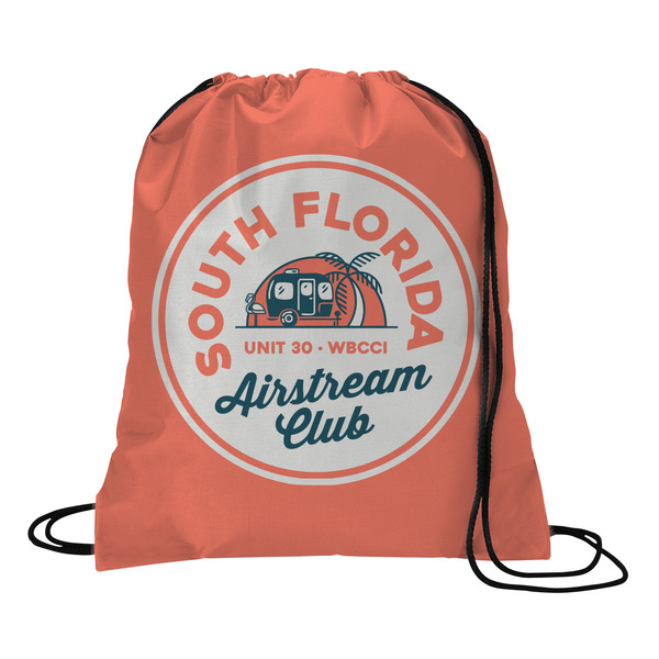 Custom South Florida Airstream Club Logo Drawstring Backpack