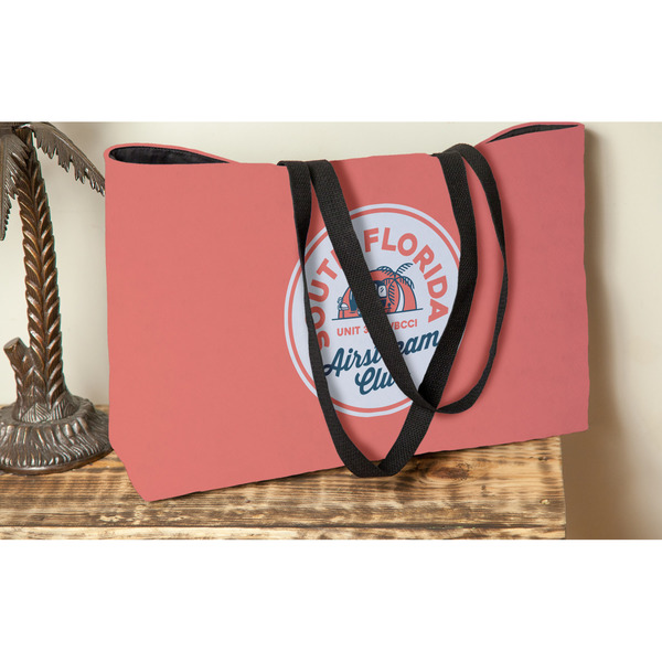 South Florida Airstream Club Logo Tote w/Black Handles - Lifestyle View