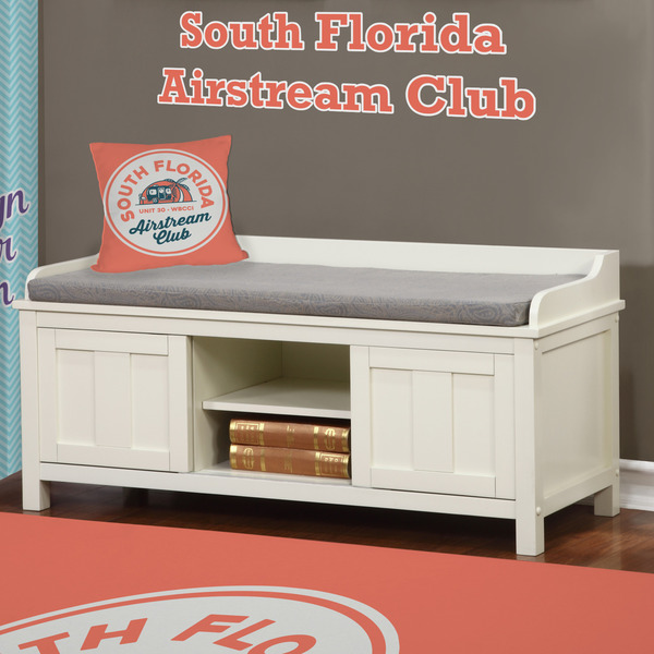 South Florida Airstream Club Logo Wall Name Decal Above Storage bench