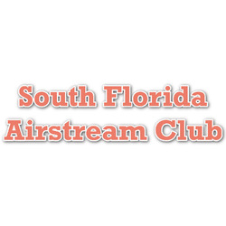 South Florida Airstream Club Logo Name/Text Decal - Custom Sizes