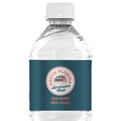 South Florida Airstream Club Logo Water Bottle Labels - Custom Sized