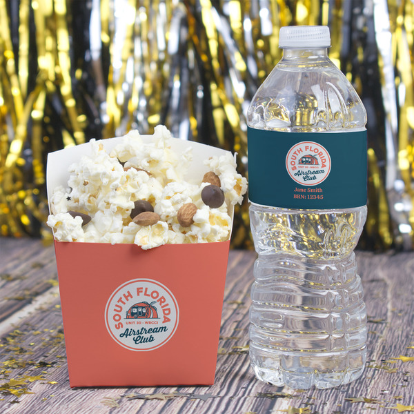 South Florida Airstream Club Logo Water Bottle Label - w/ Favor Box