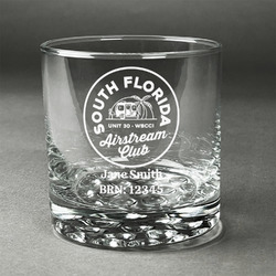 South Florida Airstream Club Logo Whiskey Glass - Engraved