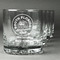 South Florida Airstream Club Logo Whiskey Glasses - Engraved - Set of 4