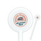 South Florida Airstream Club Logo 5.5" Round Plastic Stir Sticks - White - Single-Sided