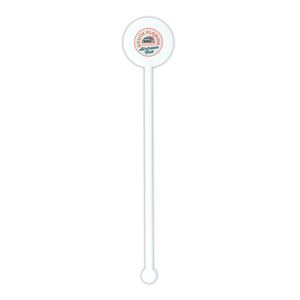 South Florida Airstream Club Logo White Plastic 5.5" Stir Stick - Round - Single Stick