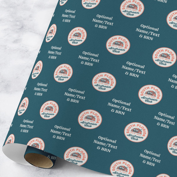 Custom South Florida Airstream Club Logo Wrapping Paper Roll - Large - Matte